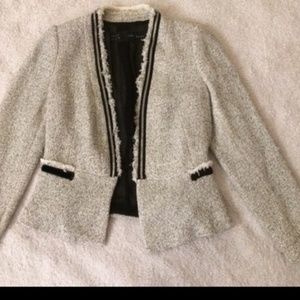 Zara Tweed Peplum Blazer Ja